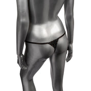 Radiance Crotchless Thong - One Size - Black-Lingerie & Sexy Apparel-CalExotics-Andy's Adult World