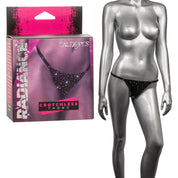 Radiance Crotchless Thong - One Size - Black-Lingerie & Sexy Apparel-CalExotics-Andy's Adult World