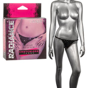 Radiance Plus Size Crotchless Thong - Black-Lingerie & Sexy Apparel-CalExotics-Andy's Adult World