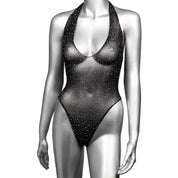 Radiance Deep v Body Suit - Queen - Black-Lingerie & Sexy Apparel-CalExotics-Andy's Adult World