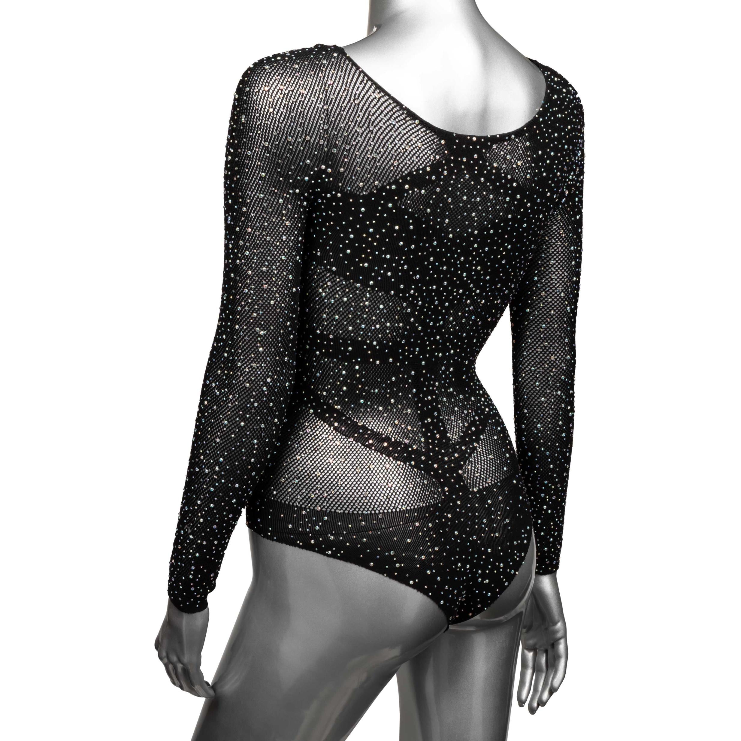 Radiance Long Sleeve Body Suit - Queen - Black-Lingerie & Sexy Apparel-CalExotics-Andy's Adult World