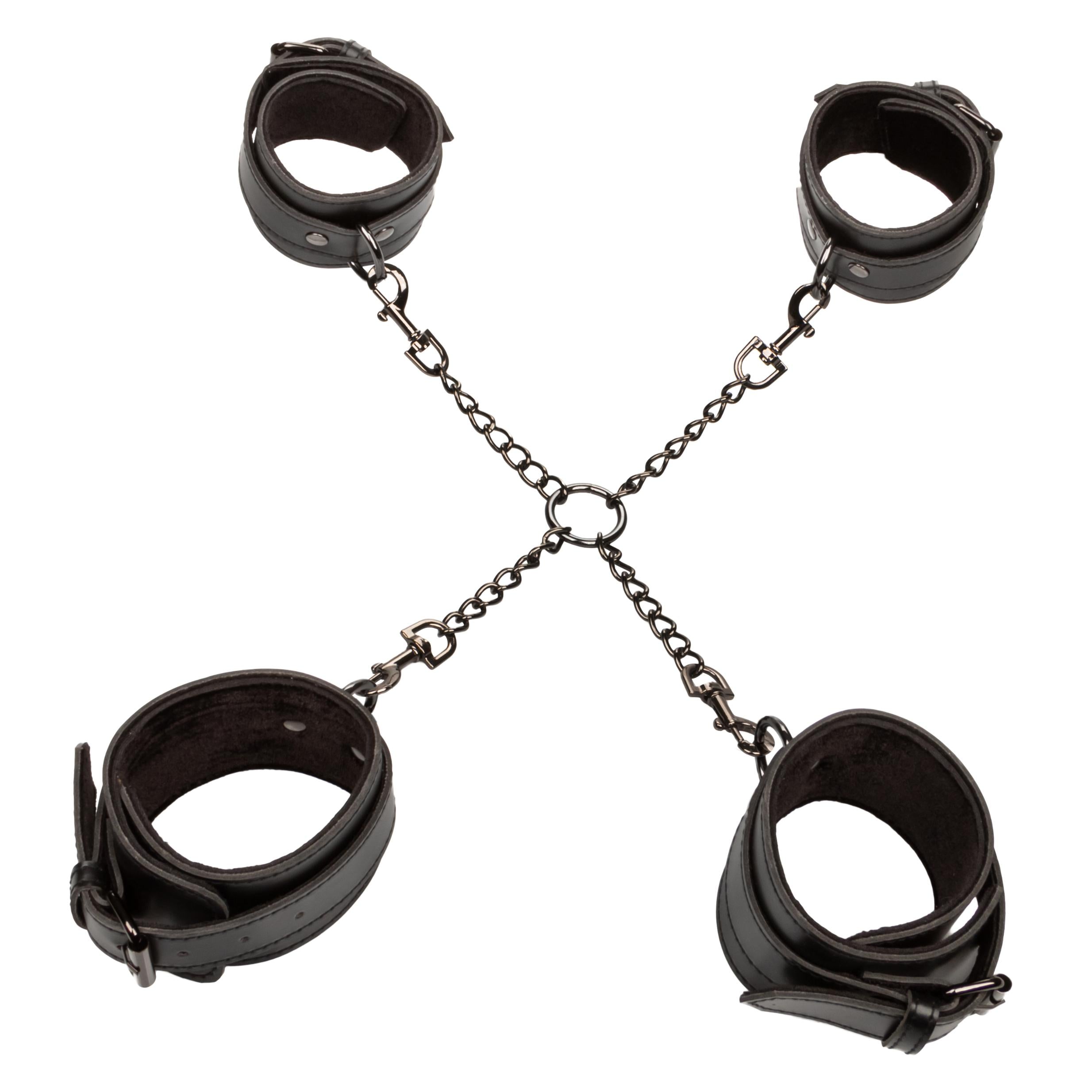 Euphoria Collection Hog Tie - Black-Bondage & Fetish Toys-CalExotics-Andy's Adult World