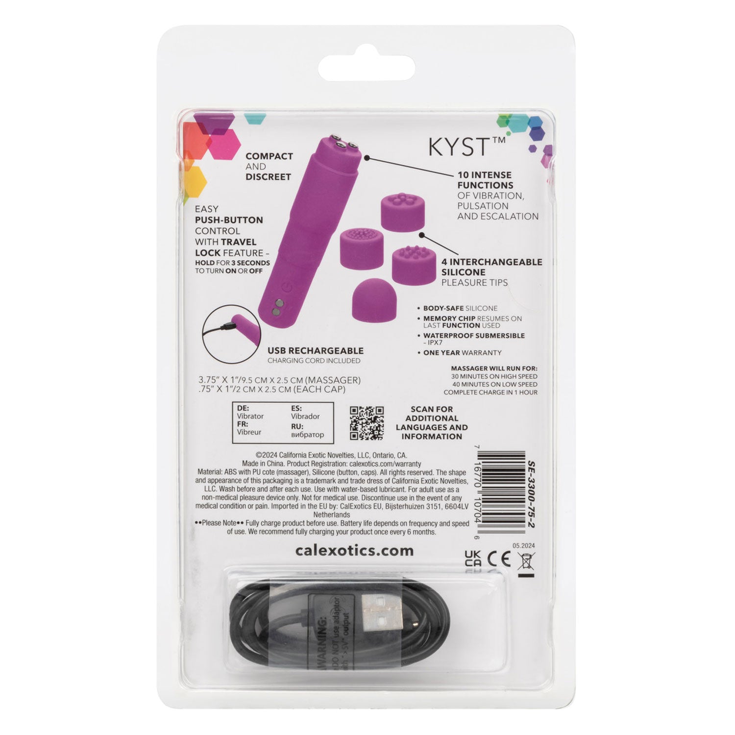 Kyst Mega-Mite - Pink-Vibrators-CalExotics-Andy's Adult World