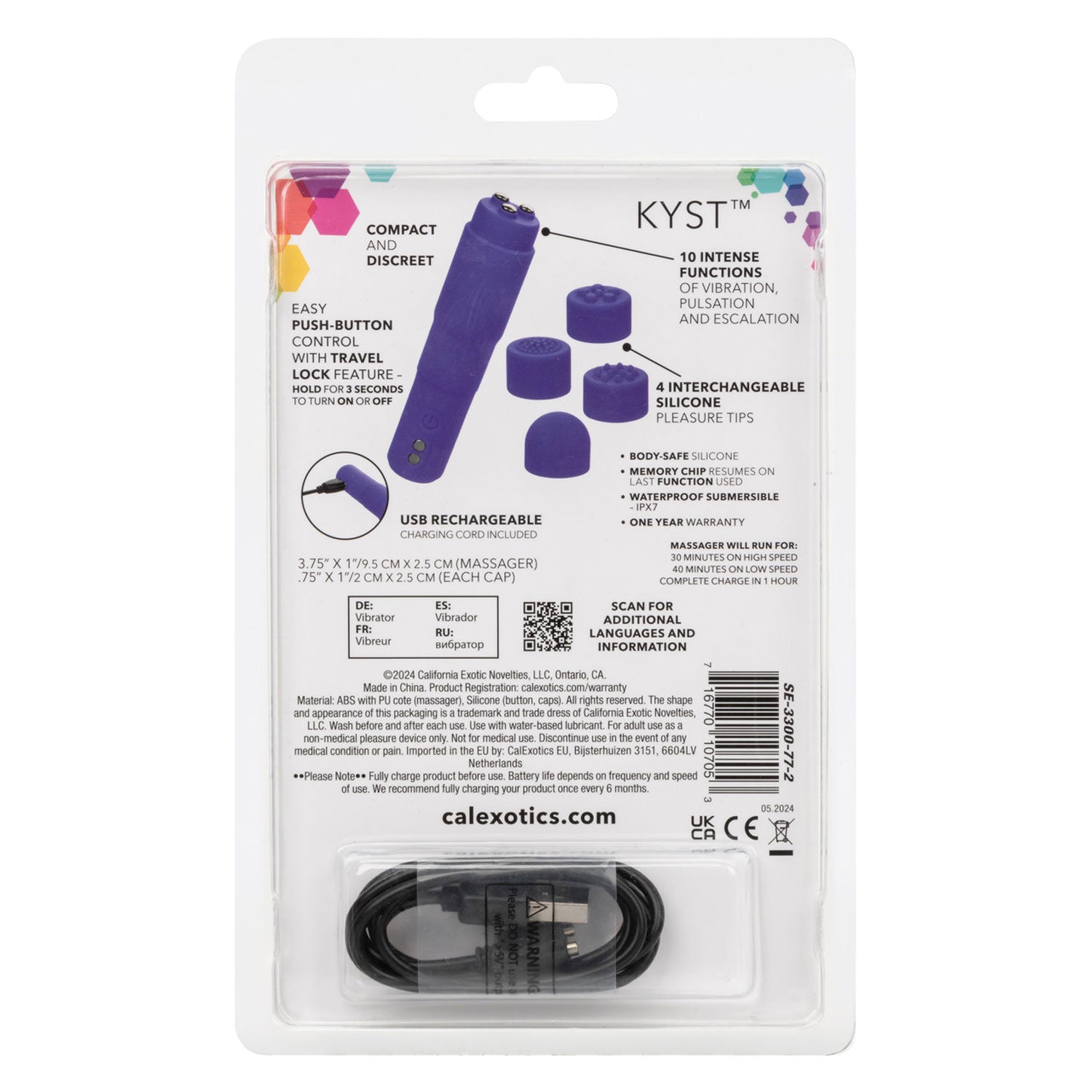 Kyst Mega-Mite - Purple-Vibrators-CalExotics-Andy's Adult World