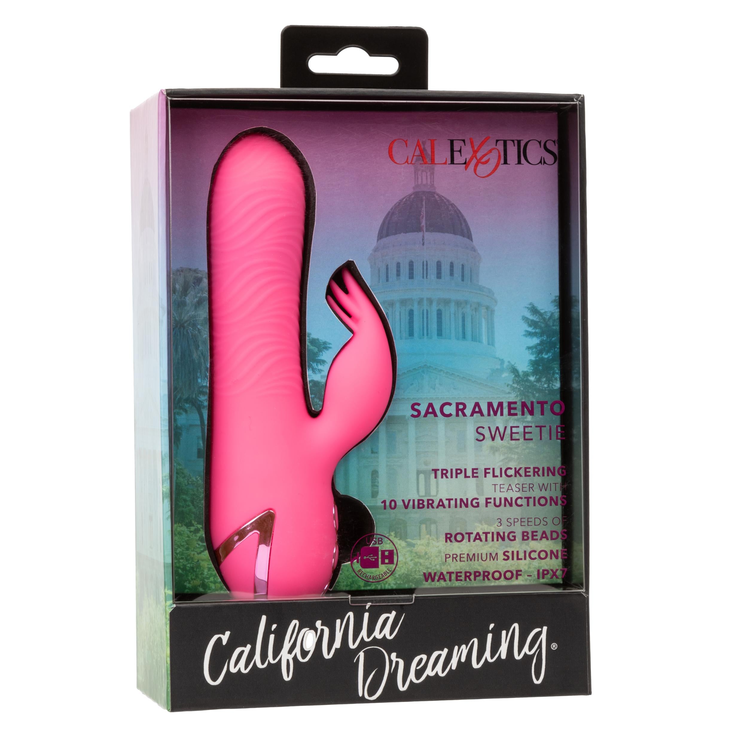 California Dreaming Sacramento Sweetie - Pink-Vibrators-CalExotics-Andy's Adult World