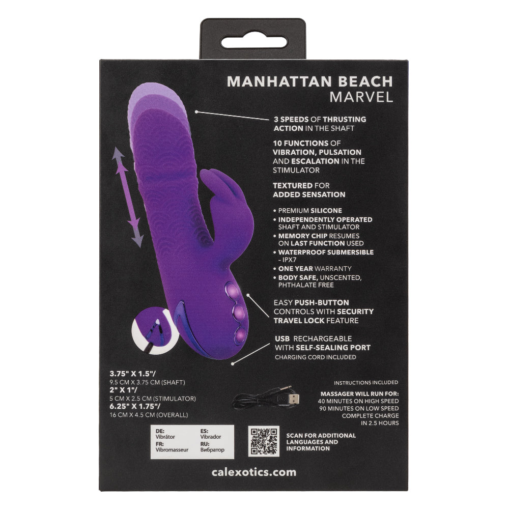 California Dreaming Manhattan Beach Marvel - Purple-Vibrators-CalExotics-Andy's Adult World