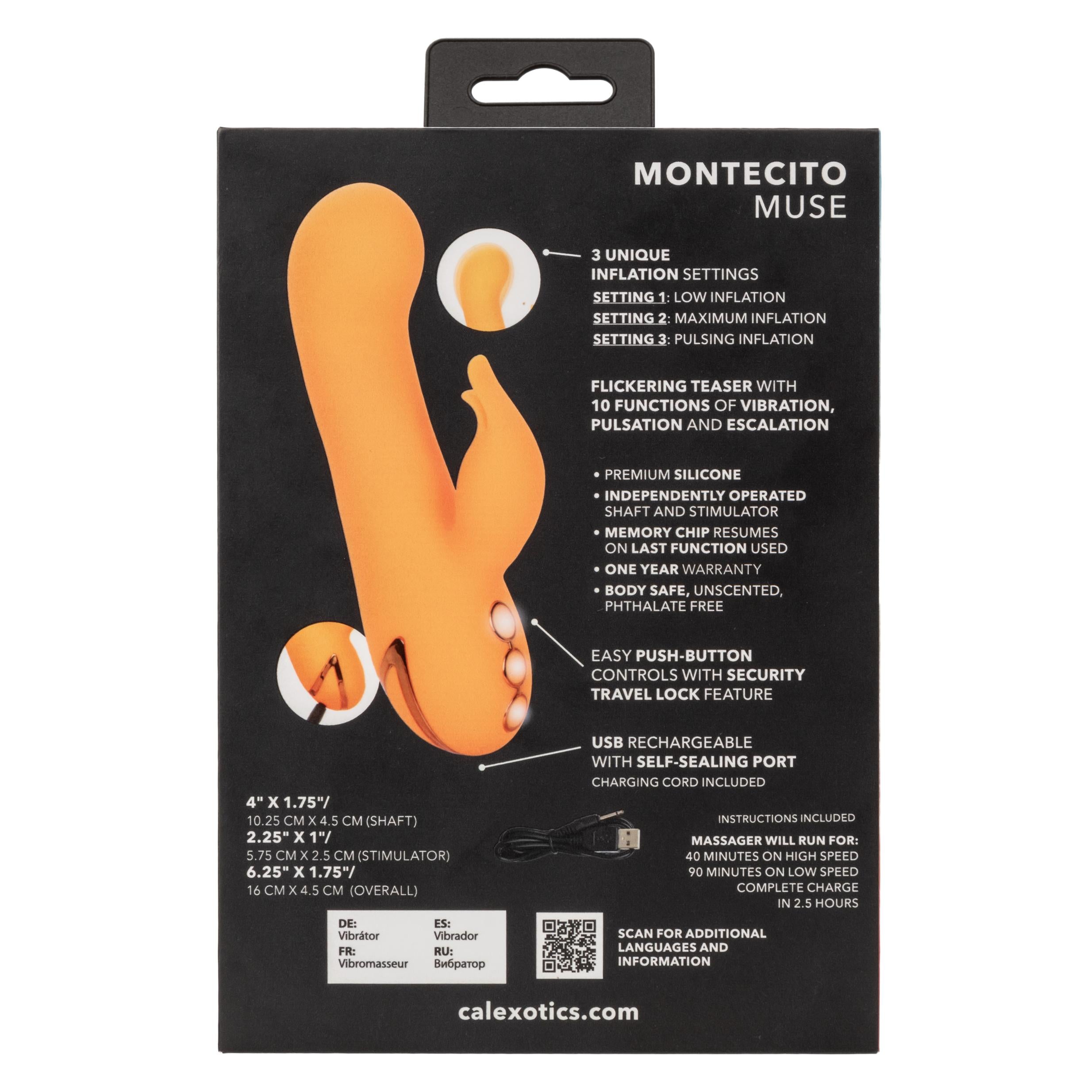 California Dreaming Montecito Muse - Orange-Vibrators-CalExotics-Andy's Adult World