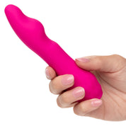 Gia Curved Pleaser - Pink-Vibrators-CalExotics-Andy's Adult World