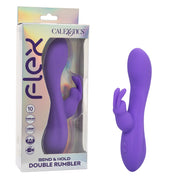 Flex Bend and Hold Double Rumbler - Purple-Vibrators-CalExotics-Andy's Adult World