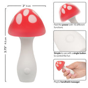 Naughty Bits Muff Shroom Playful Massager - Red-Vibrators-CalExotics-Andy's Adult World