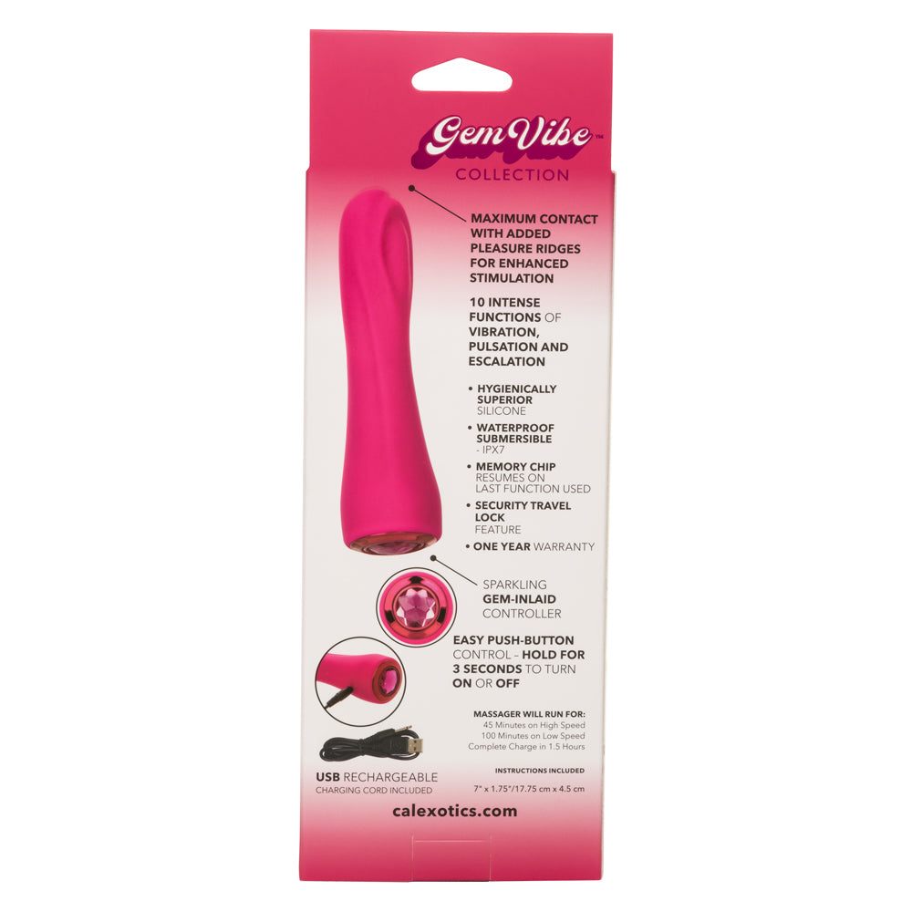 Gem Vibe Collection Bliss - Pink-Vibrators-CalExotics-Andy's Adult World