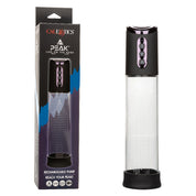 Peak Rechargeable Pump - Black/clear-Pumps & Enlargers-CalExotics-Andy's Adult World