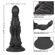 Monster Dong the Colossus 9.75" - Black-Dildos & Dongs-CalExotics-Andy's Adult World