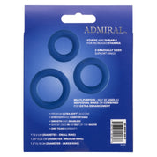 Admiral Universal Cock Ring Set - Blue-Cockrings-CalExotics-Andy's Adult World