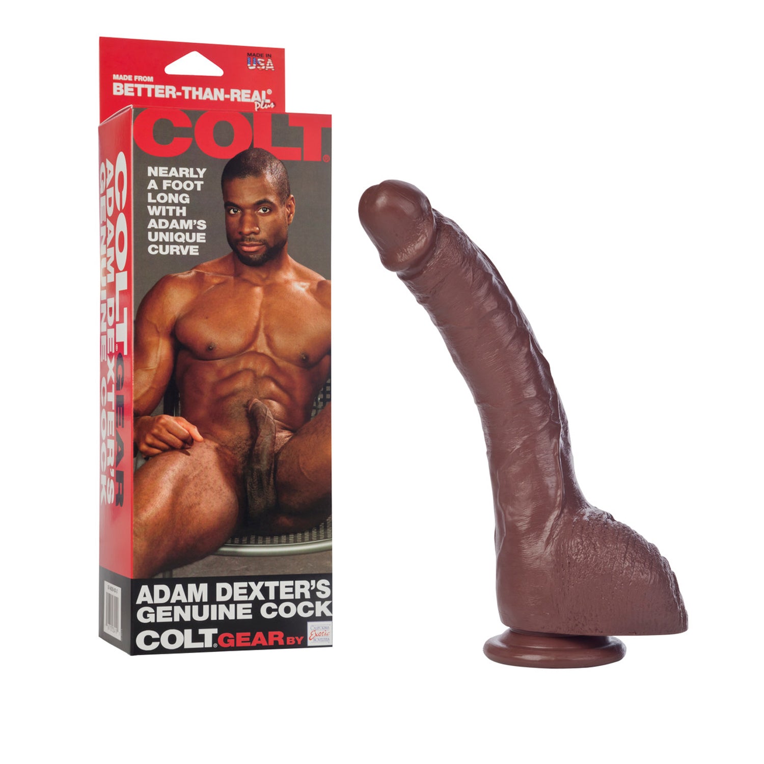 Colt Adam Dexter's Genuine Cock - Brown-Dildos & Dongs-CalExotics-Andy's Adult World