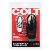 Colt Rechargeable Turbo Bullet - Silver-Eggs & Bullets-CalExotics-Andy's Adult World