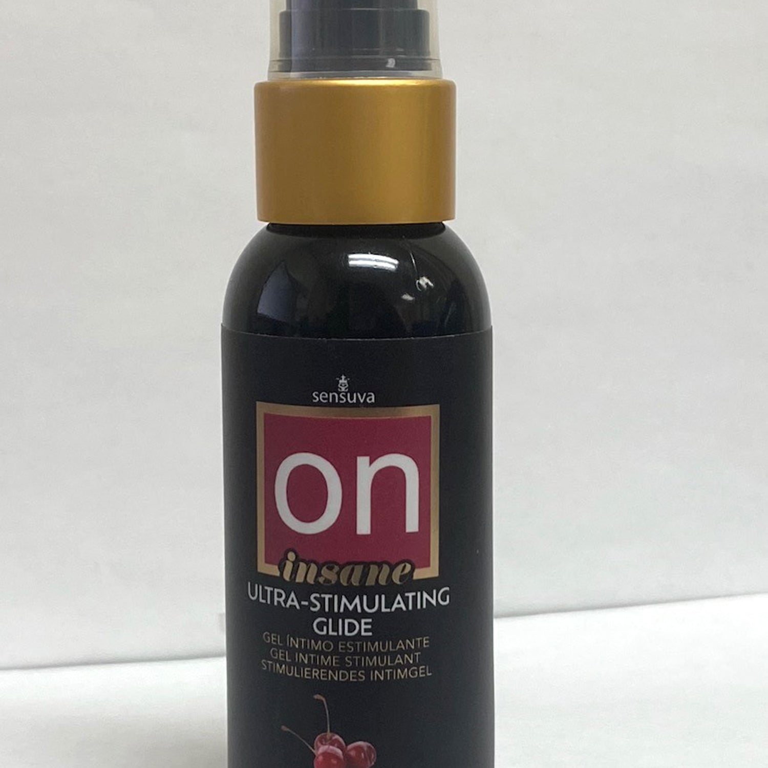 On Insane Ultra-Stimulating Glide Cherry Pop 2oz-57ml Bottle-Lubricants Creams & Glides-Sensuva-Andy's Adult World