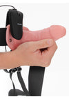 Vibrating Hollow Strapon Without Balls 6 Inch - Balls 6 Inch - Flesh-Penis Extension & Sleeves-Shots RealRock-Andy's Adult World