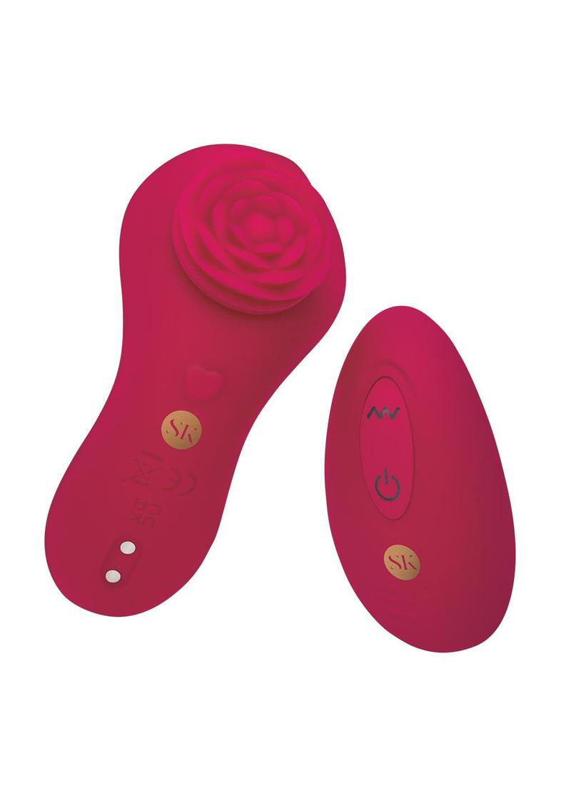 Rosegasm Rose Surprise Panty Vibe - Red-Vibrators-Secret Kisses-Andy's Adult World