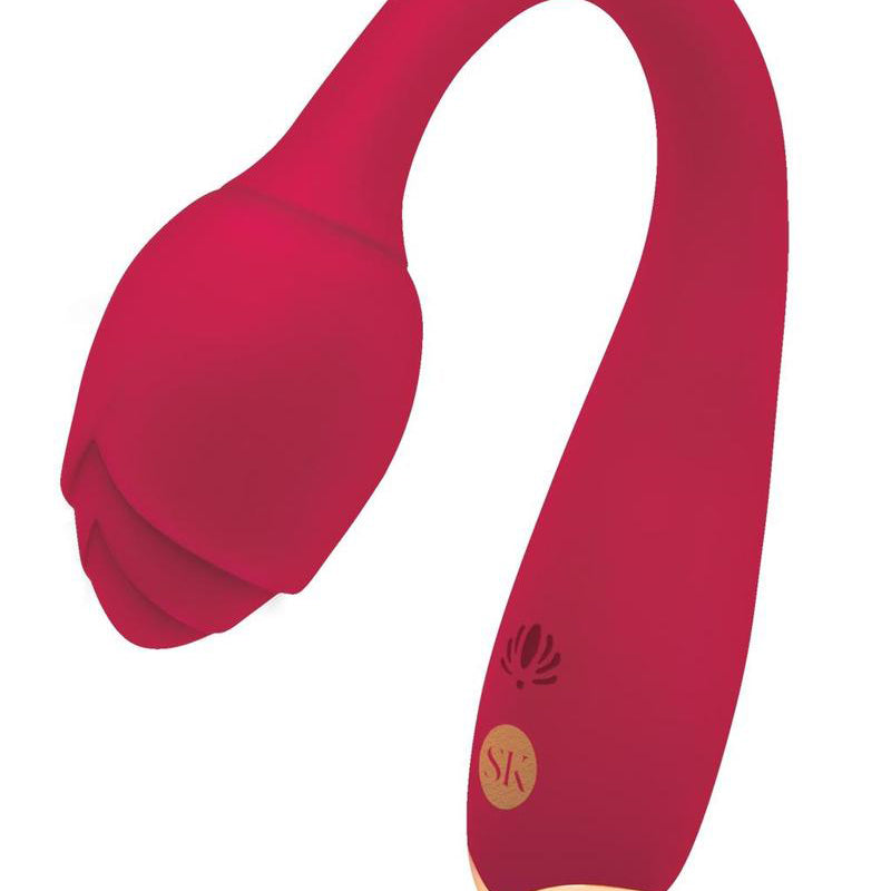 Rosegasm Long Stem Flexi G-Spot Vibe Rose - Red-Vibrators-Secret Kisses-Andy's Adult World