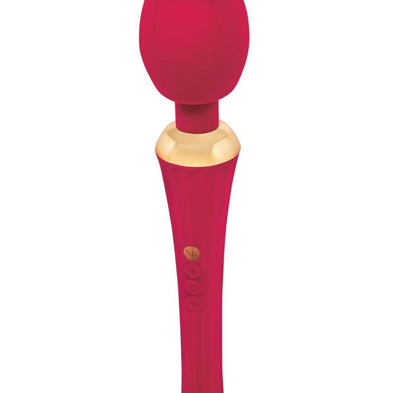 Rosegasm Bouquet Rose Wand - Red-Vibrators-Secret Kisses-Andy's Adult World