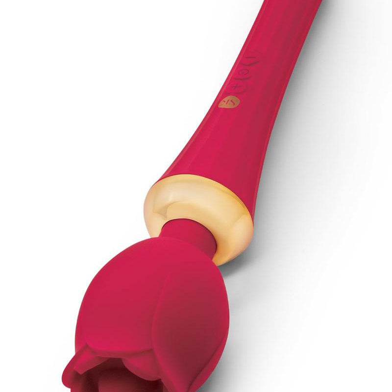 Rosegasm Bouquet Rose Wand - Red-Vibrators-Secret Kisses-Andy's Adult World