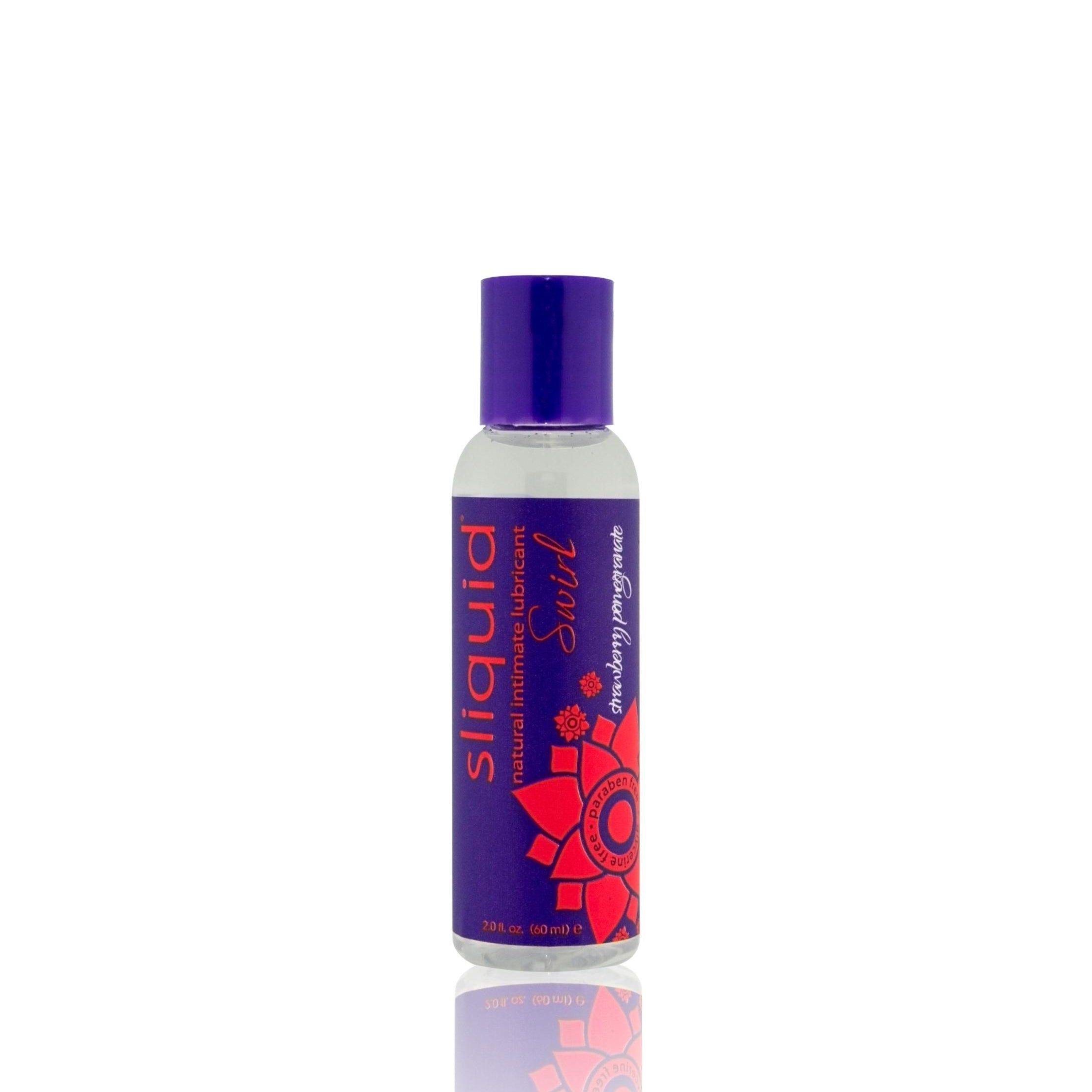 Naturals Swirl - Strawberry Pomegranate - 2.0 Fl. Oz (59 ml)-Lubricants Creams & Glides-Sliquid-Andy's Adult World