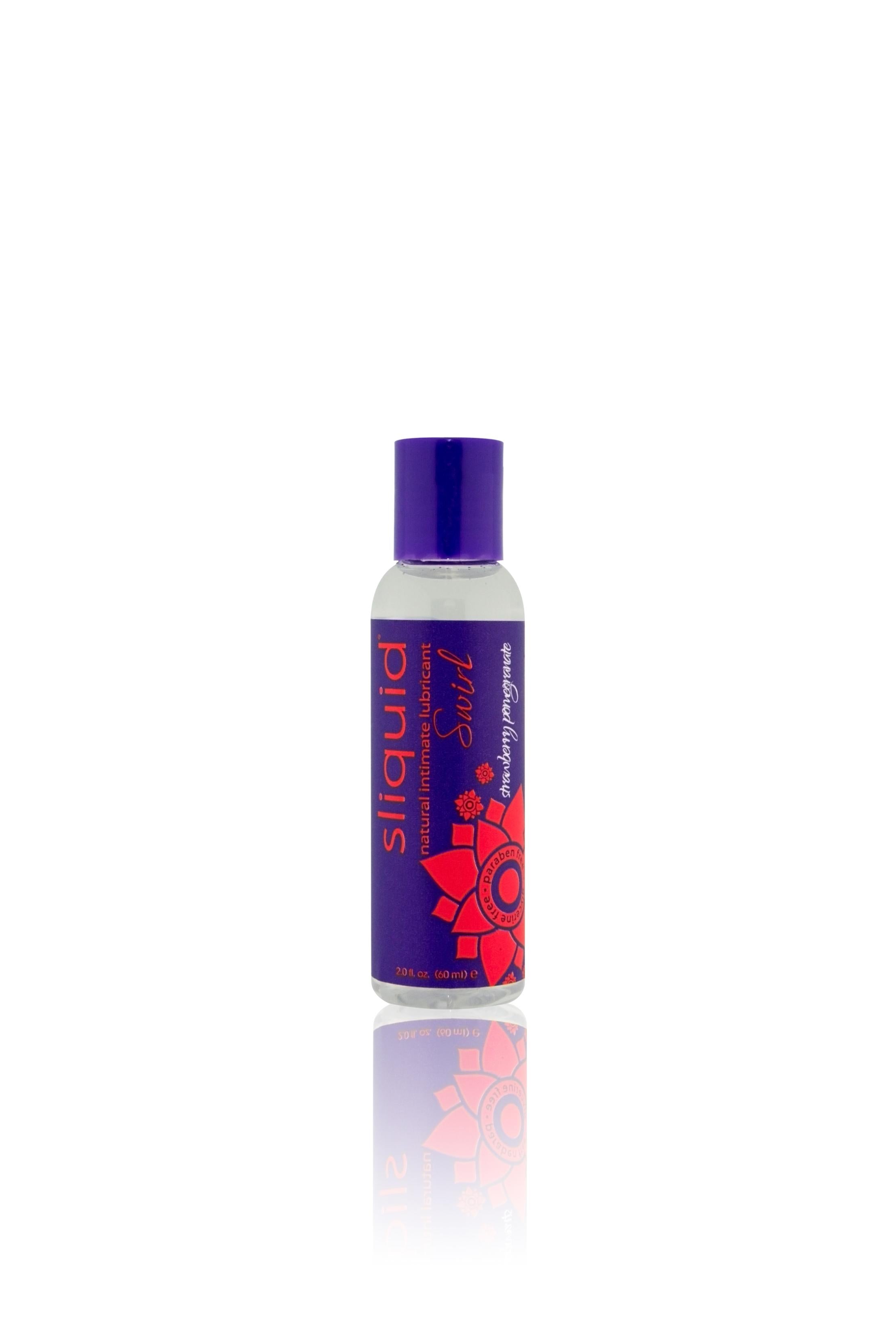 Naturals Swirl - Strawberry Pomegranate - 2.0 Fl. Oz (59 ml)-Lubricants Creams & Glides-Sliquid-Andy's Adult World