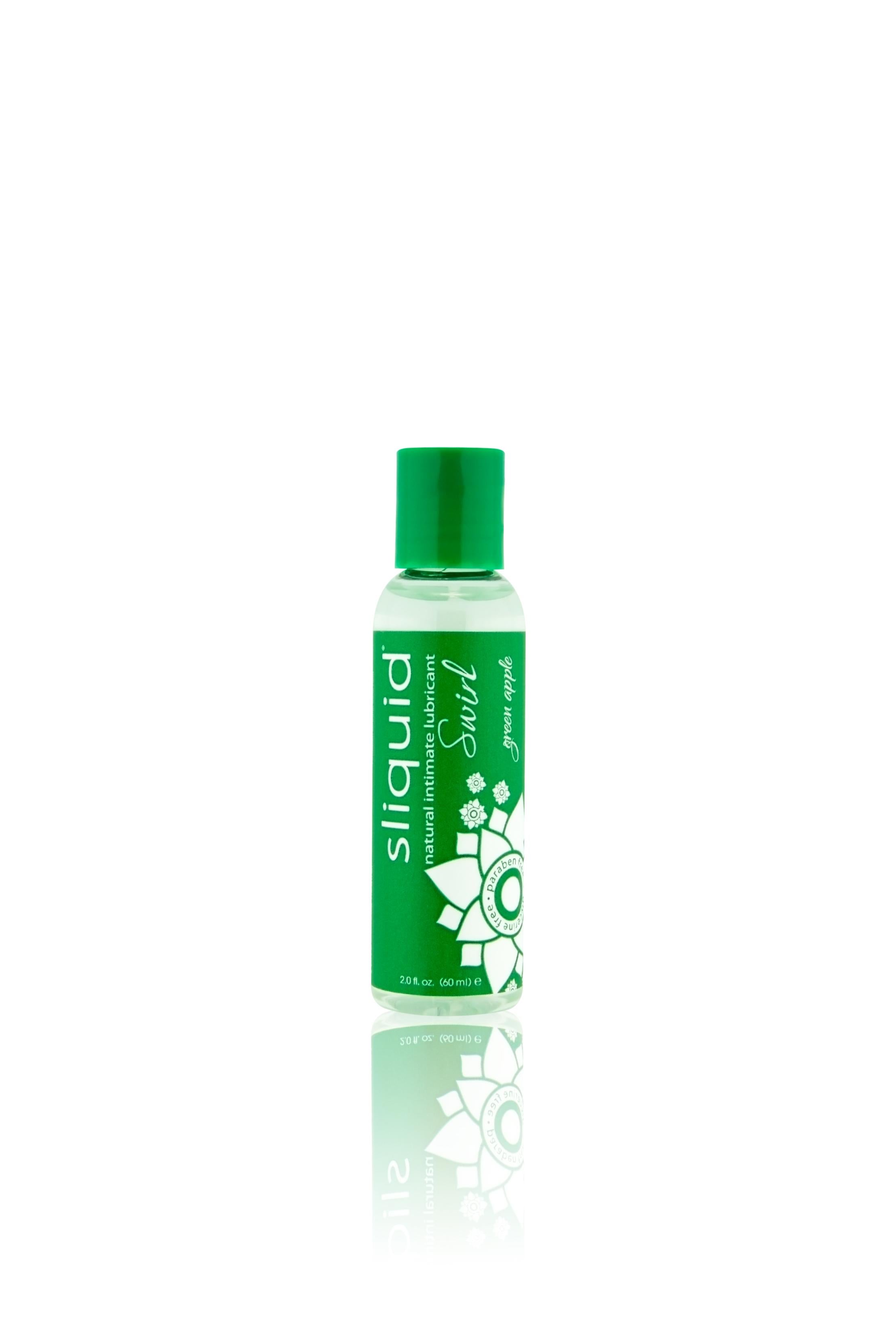 Naturals Swirl - Green Apple - 2.0 Fl. Oz (59 ml)-Lubricants Creams & Glides-Sliquid-Andy's Adult World