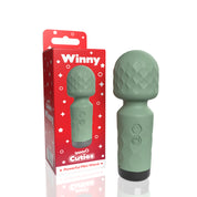 Screaming O Cuties Winny Vibrating Mini Wand - Sage Green-Vibrators-Screaming O-Andy's Adult World