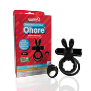 Screaming O Remote Controlled Ohare Vibrating Ring - Black-Cockrings-Screaming O-Andy's Adult World