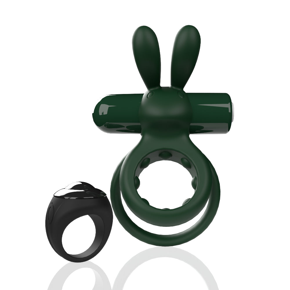 Screaming O Remote Controlled Ohare Vibrating Ring - Green-Cockrings-Screaming O-Andy's Adult World