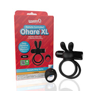 Screaming O Remote Controlled Ohare XL Vibrating Ring - Black-Cockrings-Screaming O-Andy's Adult World