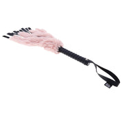 Brat Faux Fur Flogger - Pink/black-Bondage & Fetish Toys-Sportsheets-Andy's Adult World