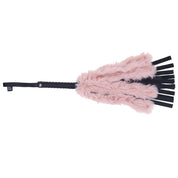 Brat Faux Fur Flogger - Pink/black-Bondage & Fetish Toys-Sportsheets-Andy's Adult World