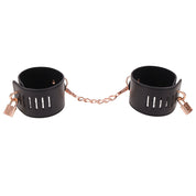 Brat Locking Cuffs - Black-Bondage & Fetish Toys-Sportsheets-Andy's Adult World