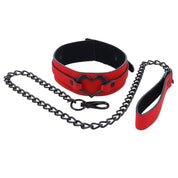 Amor Collar and Leash - Red-Bondage & Fetish Toys-Sportsheets-Andy's Adult World