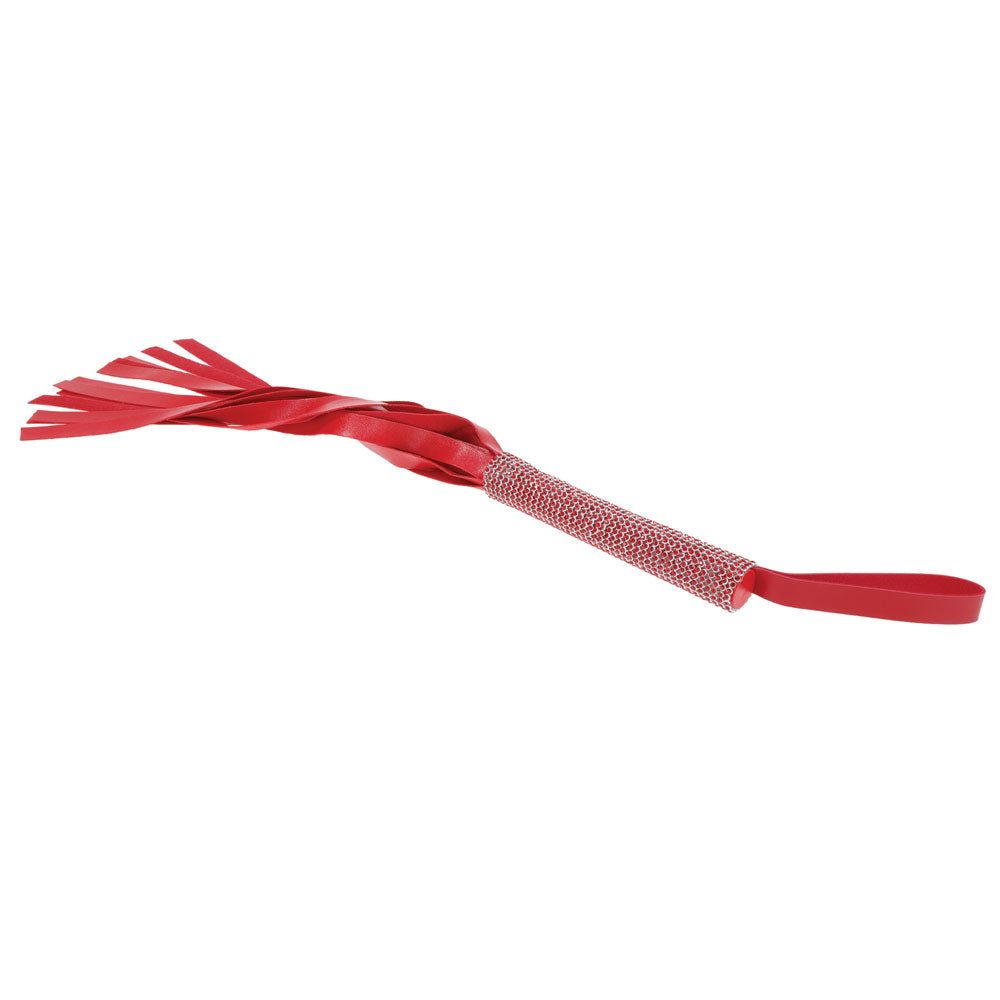 Amor Sparkle Flogger - Red-Bondage & Fetish Toys-Sportsheets-Andy's Adult World