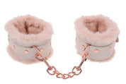 Peaches ‘N Creame Fur Handcuffs - Pink-Bondage & Fetish Toys-Sportsheets-Andy's Adult World