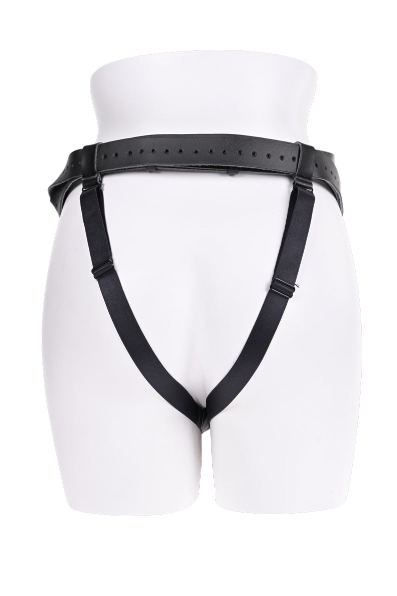 Aurora High Waisted Strap on - Black-Harnesses & Strap-Ons-Sportsheets-Andy's Adult World