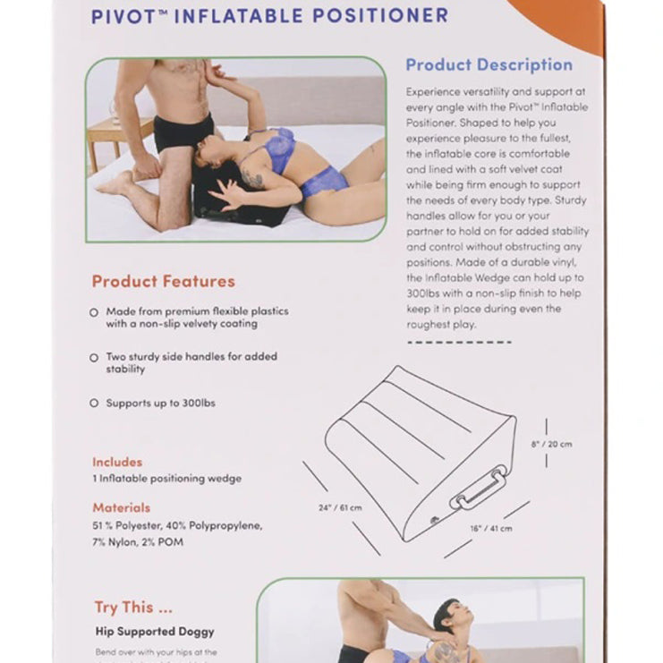 Pivot Inflatable Positioner - Black-Bedroom Play Gear-Sportsheets-Andy's Adult World