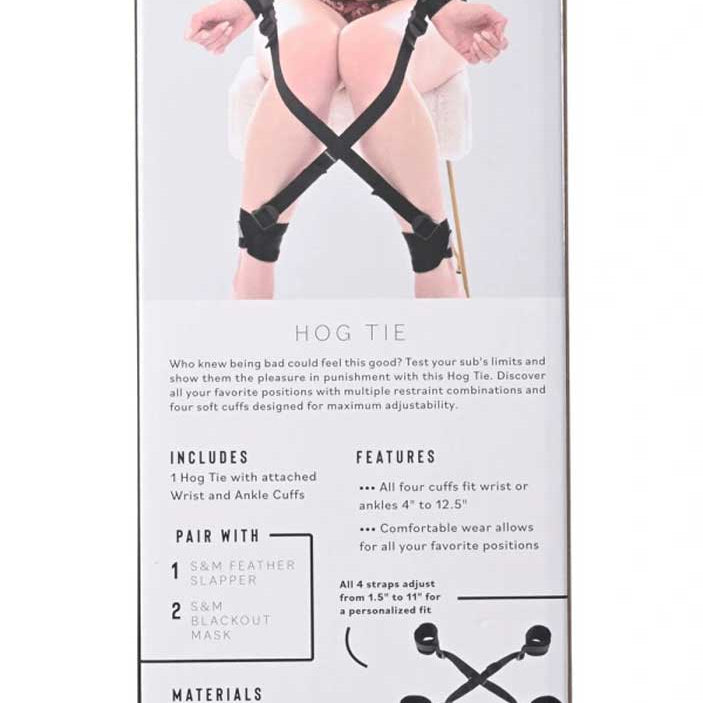 Hog Tie - Black-Bondage & Fetish Toys-Sportsheets-Andy's Adult World