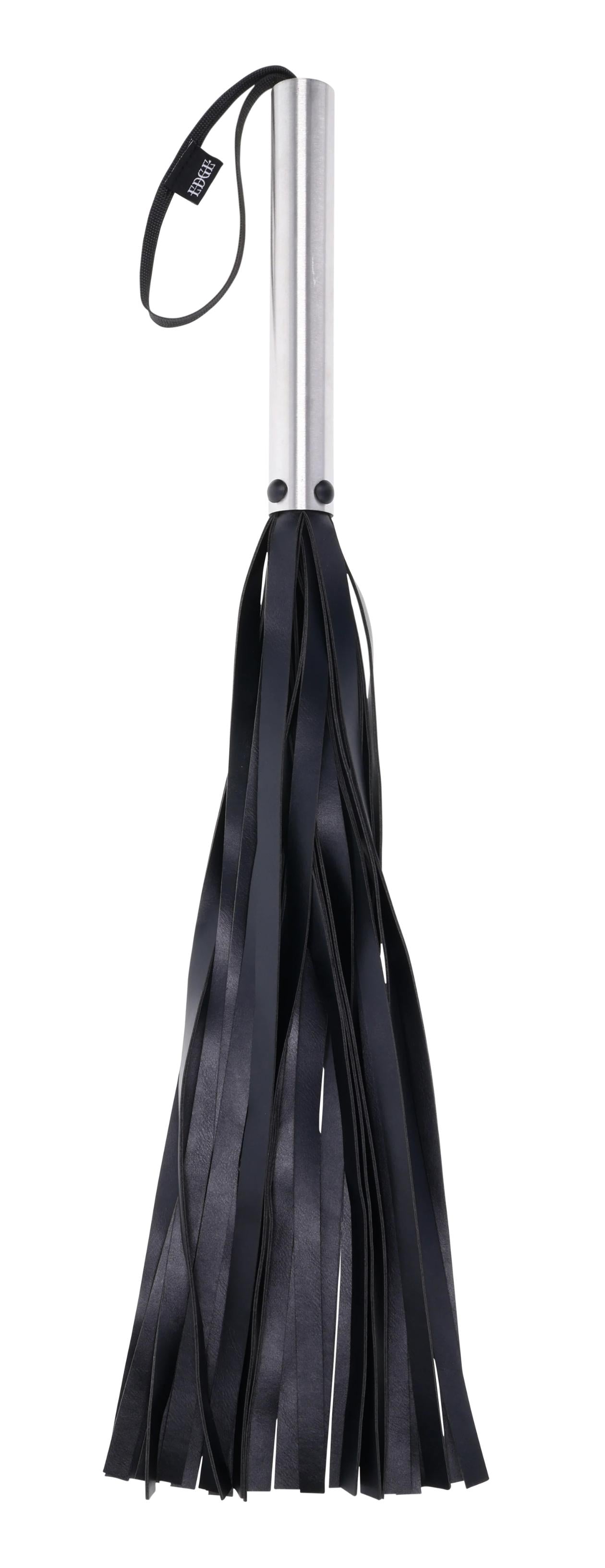 Edge Flogger - Black / Silver-Bondage & Fetish Toys-Sportsheets-Andy's Adult World