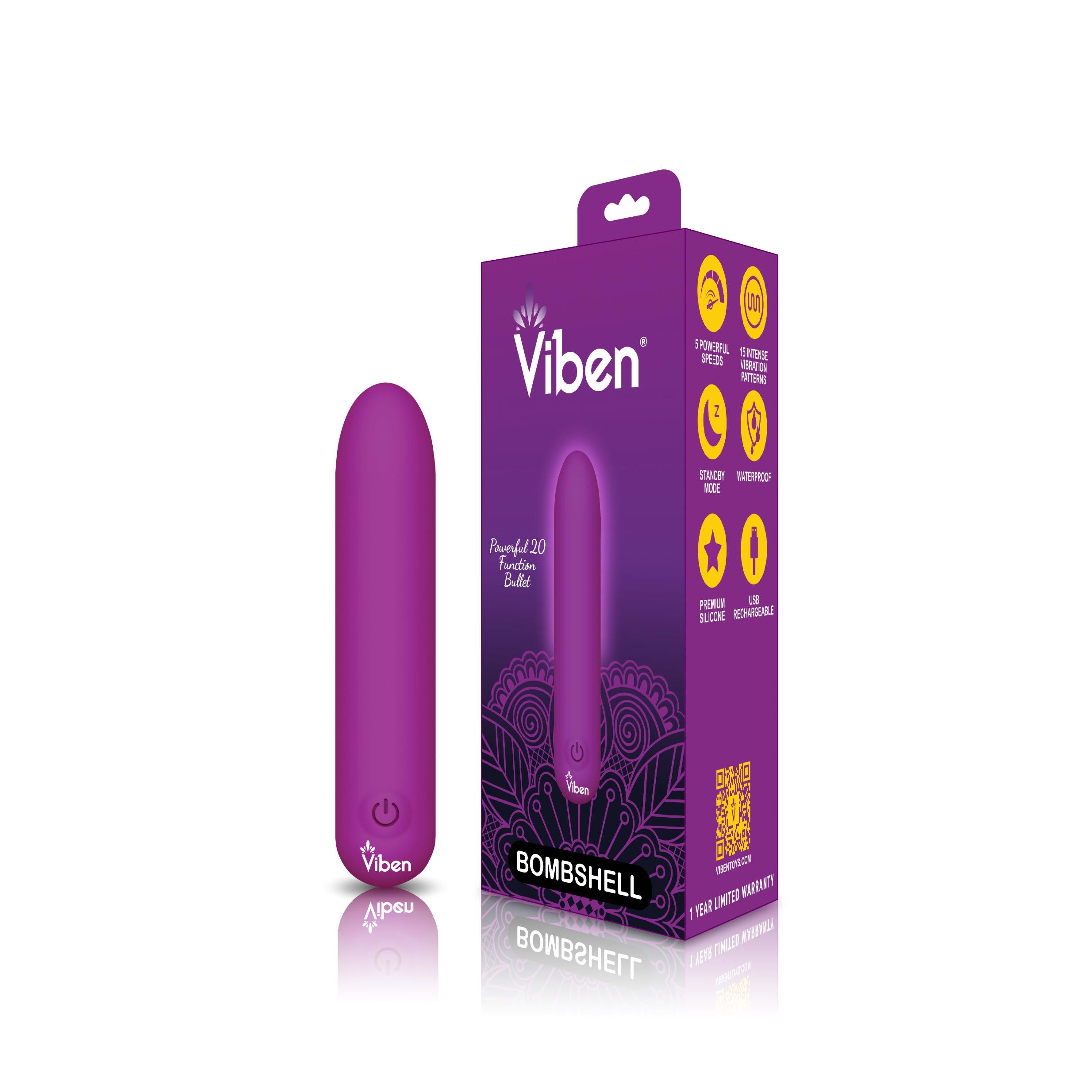 Bombshell - Berry - Mighty Bullet - Pre-Sale Only-Vibrators-Viben-Andy's Adult World