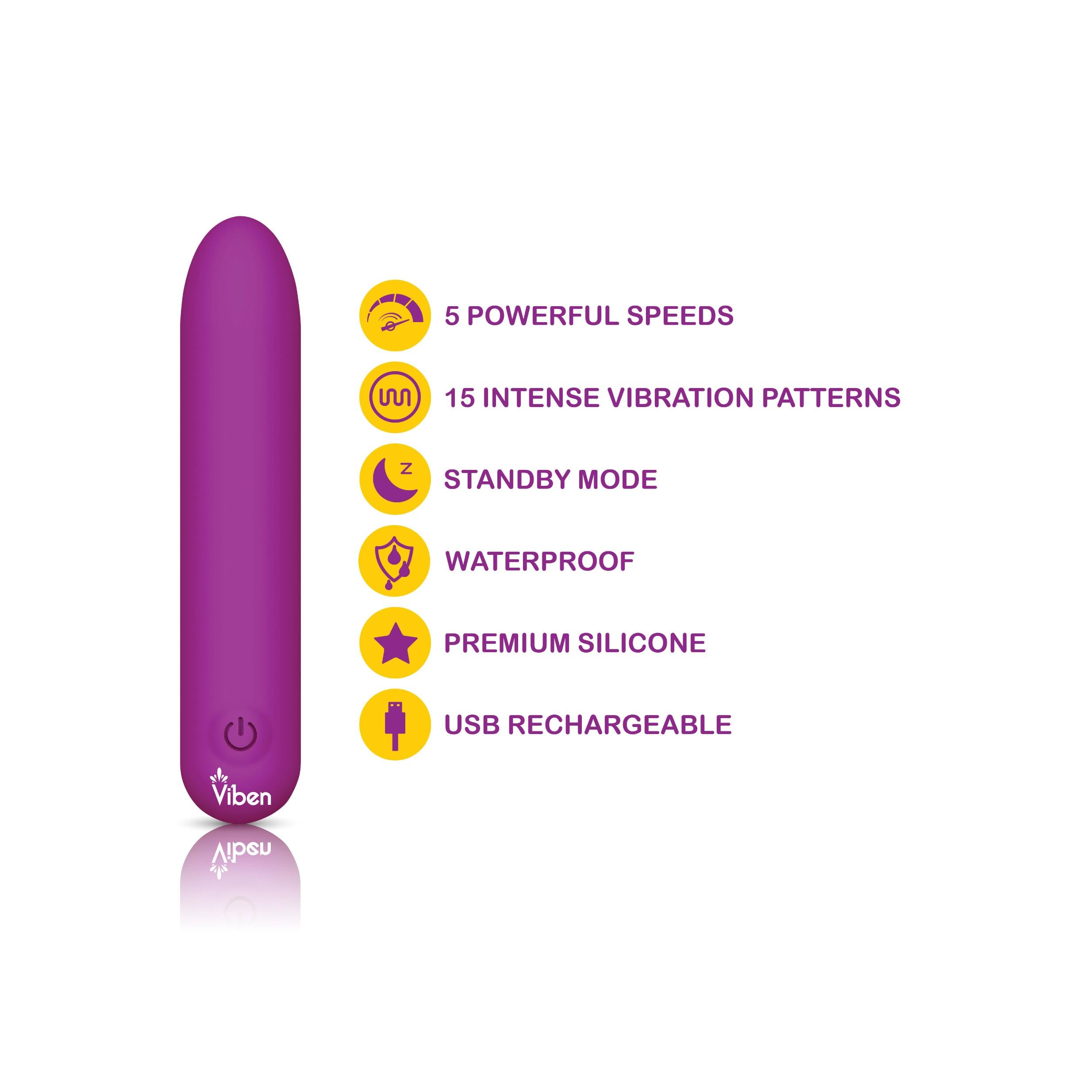 Bombshell - Berry - Mighty Bullet - Pre-Sale Only-Vibrators-Viben-Andy's Adult World