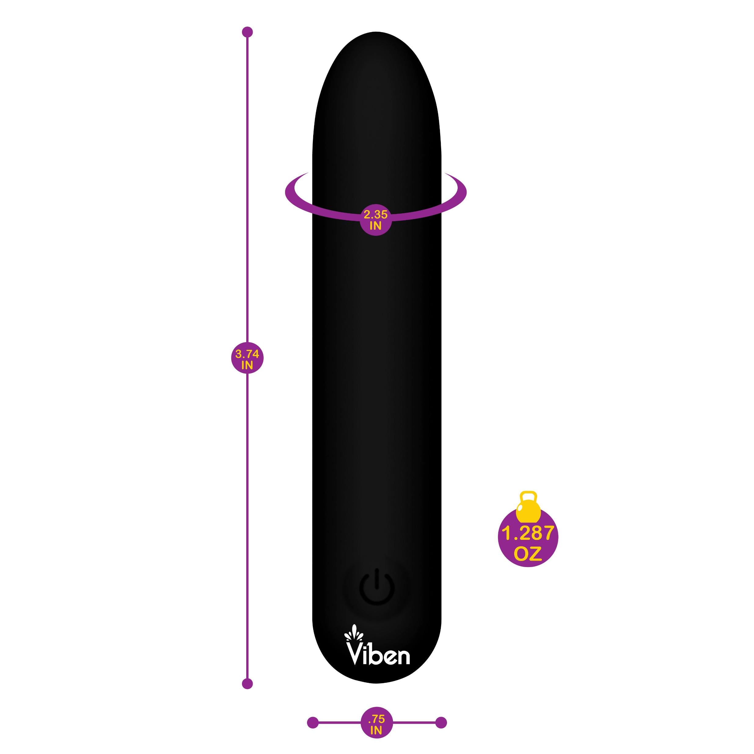 Bombshell - Black - Mighty Bullet - Pre-Sale Only-Vibrators-Viben-Andy's Adult World