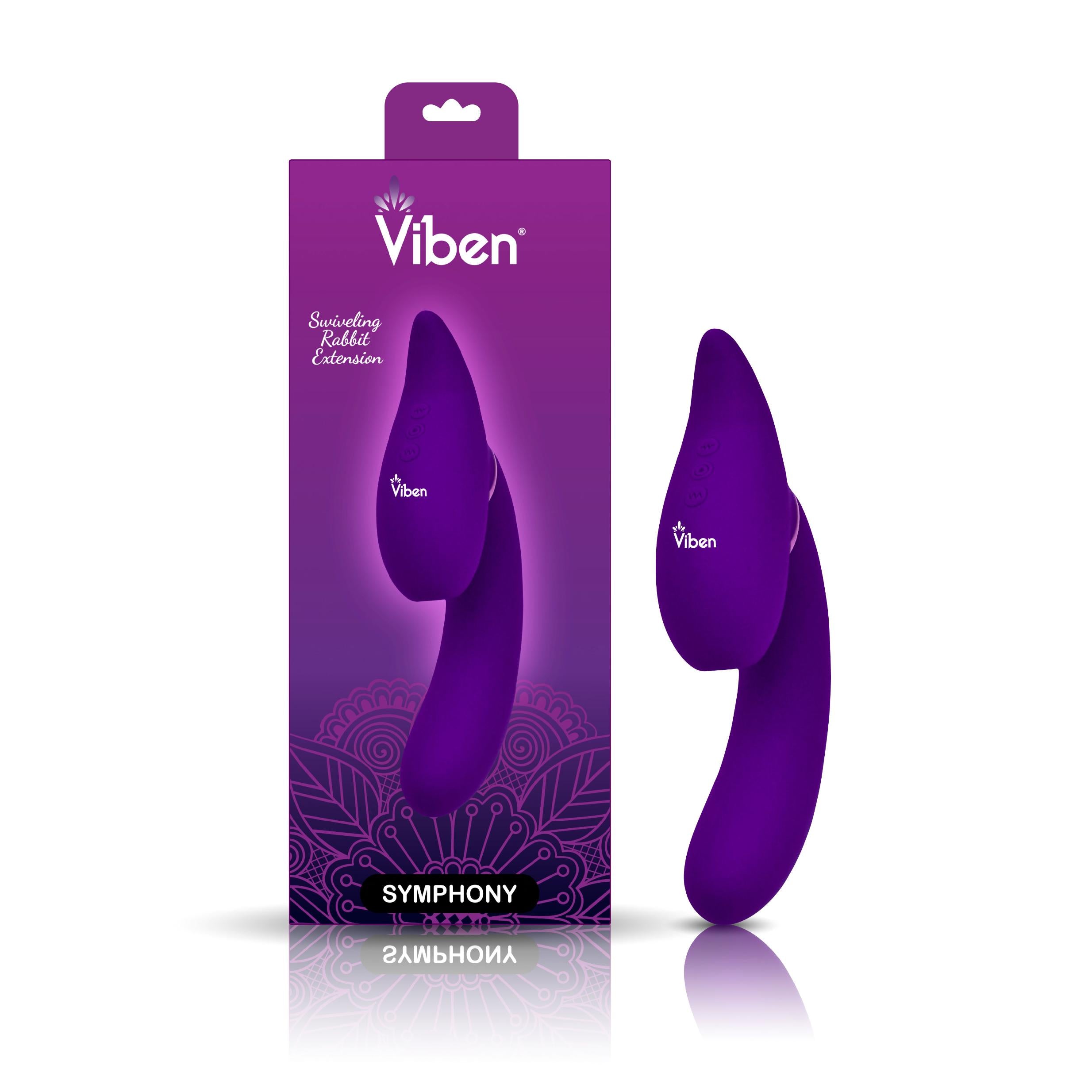 Symphony - Violet - Insertable Triple Motor Vibe-Vibrators-Viben-Andy's Adult World