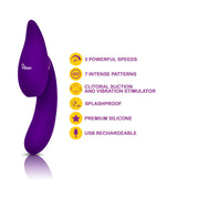 Symphony - Violet - Insertable Triple Motor Vibe-Vibrators-Viben-Andy's Adult World