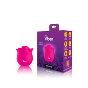 Zen Rose - Hot Pink - Handheld Rose Clitoral and Nipple Stimulator - Presale Only-Vibrators-Viben-Andy's Adult World