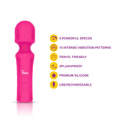 Presale Only - Mighty Muse - Hot Pink - Powerful Personal Wand - Massager-Massagers-Viben-Andy's Adult World